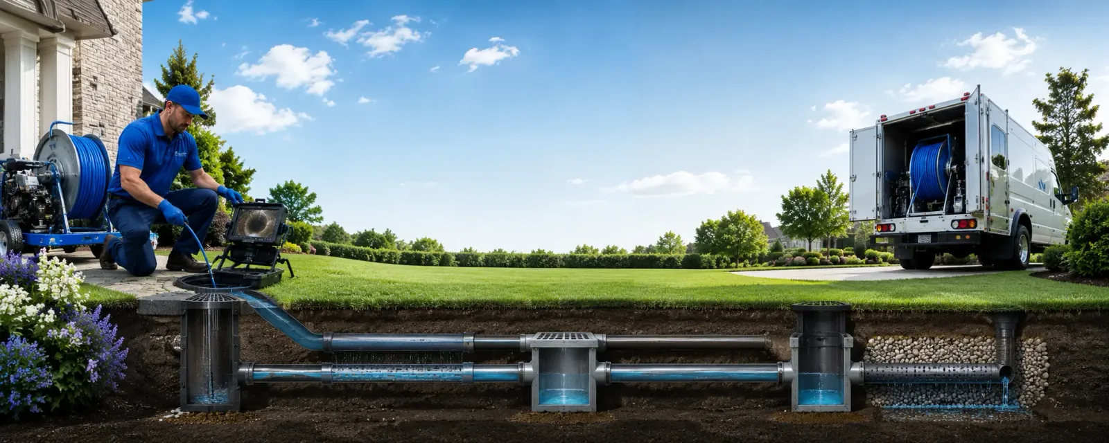 Outdoor drain cleaning information for Twin Bridges, MT